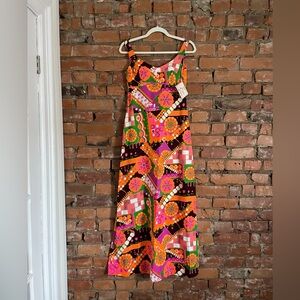 NWT 1960s/1970s Vintage Mod Maxi Dress